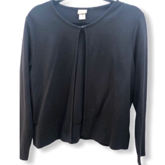 L.L. Bean Soft Cardigan Black Petite - Picture 1 of 9